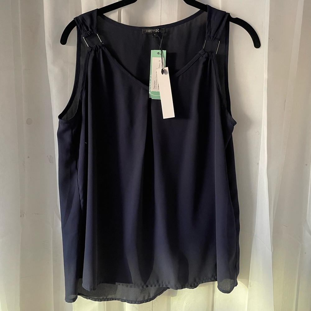 🌲Buy2Get1Free🌲 NWT navy tank